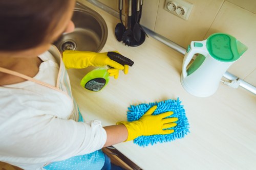 Deep cleaning of carpet fibres after a dog urine stain