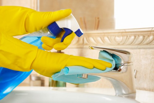 Careful stain removal in a Hammersmith apartment building
