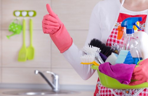 Detailed window cleaning service for shopfronts and offices in Hammersmith