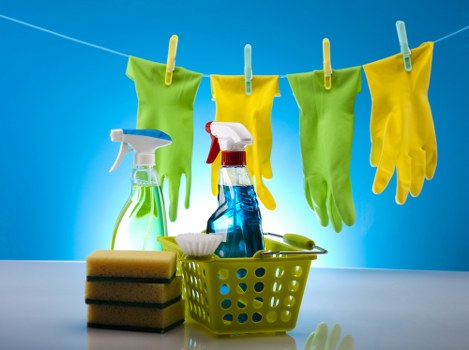 Deep cleaning equipment ready for a one off cleaning appointment in Hammersmith
